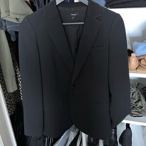 Theory Staple Blazer in Admiral Crepe